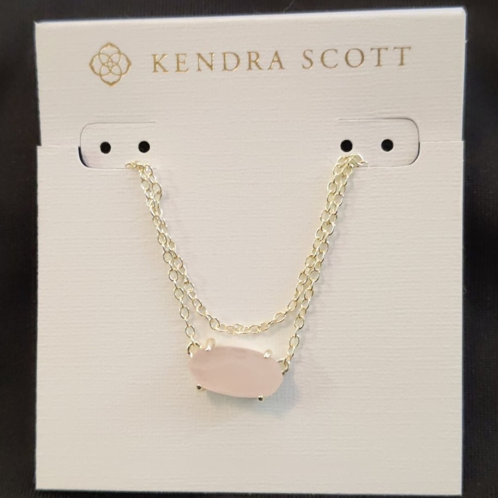 Kendra Scott Ever Gold Pendant Necklace in Rose Go